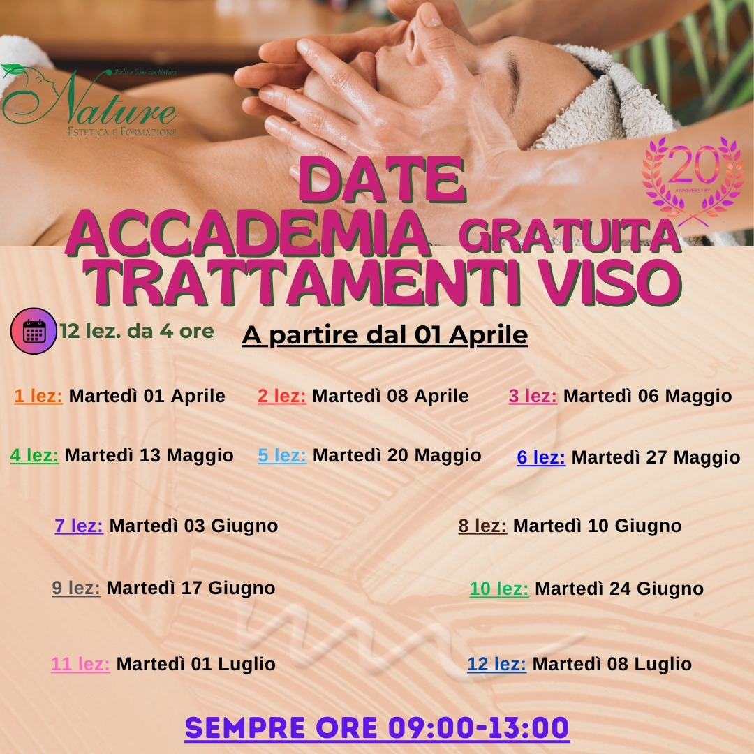 ACCADEMIA TRATTAMENTI VISO GRATUITA